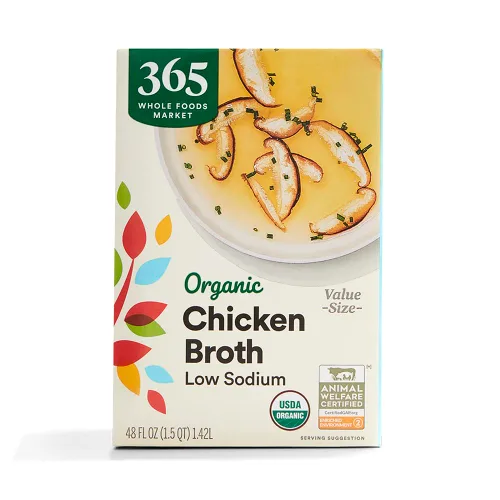 Vista 10 de 365 Everyday Value Caldo de pollo orgánico bajo en sodio, 32 oz