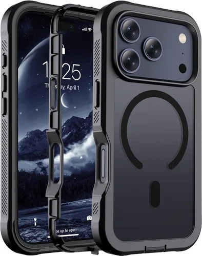 Vista 48 de jaroco - Funda magnética compatible con MagSafe para iPhone 11 de 6.1 pulgadas; protección de grado militar contra caídas, de doble capa