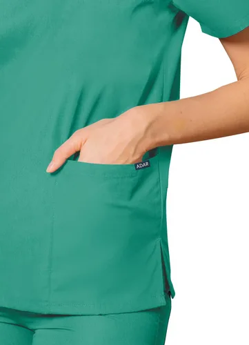Vista 3 de Adar Universal Unisex Scrubs Unisex Drawstring Scrub Set