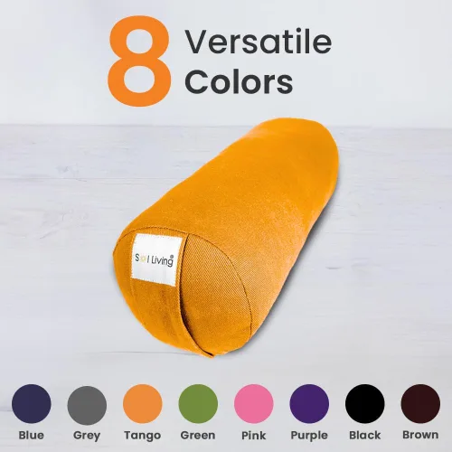 Vista 67 de Sol Living Almohada de yoga rectangular para meditación, accesorios de meditación de algodón, almohada de meditación restaurativa de yoga, almohada