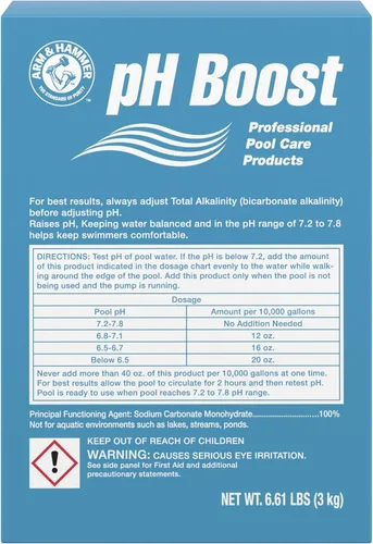 Vista 2 de ARM & Hammer Cuidado profesional de piscina pH Boost, 39.6 lb (caja de 6)
