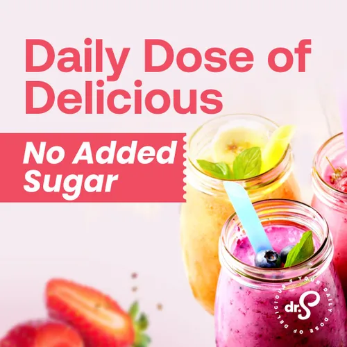 Vista 2 de Dr. Smoothie Fresa 100% fruta triturada (botella de 46 onzas)