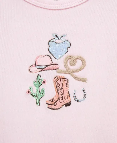 Vista 36 de Little Me Conjunto de 3 piezas para bebé, 100% algodón, body con diadema y pantalón a juego, de 3 meses a 24 meses