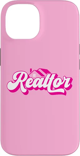 Vista 4 de iPhone 12 Pro Max Agente de Bienes Raíces Mujer Rosa Caso