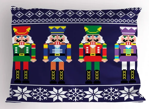 Vista 58 de Lunarable Juego de 2 fundas para almohada de otoño, tema vintage otoñal con estilo granja, ilustración de flores silvestres, artículo de cama
