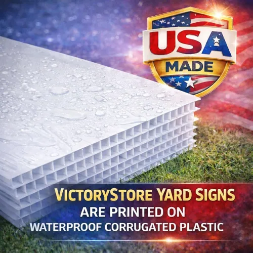 Vista 6 de VictoryStore Cartel de "It's a Boy Stork Yard" (bebé tonificado piel oscura)