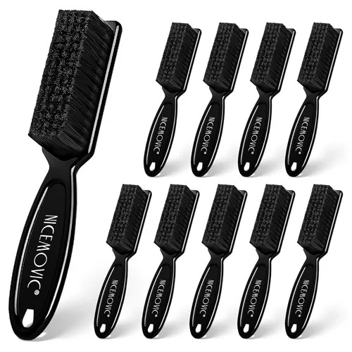 Vista 9 de NICEMOVIC 10 Piezas Cepillo de Limpieza para Cortapelos de Barbero, Suministros de Accesorios de Barbería, Juego a Granel de Mini Cepillo