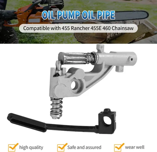Vista 4 de Saihisday Kit de línea de presión de bomba de aceite Reemplazar 544180104, 537261501 Reemplazo para motosierra Husqvarna 455 Rancher 455E 460