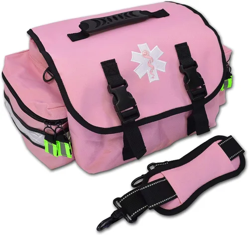Vista 3 de Lightning X Small Medic First Responder EMT Trauma Bag Stocked First Aid Trauma Kit A (rosa)