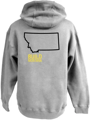 Vista 2 de John Deere Sudadera con capucha de forro polar con diseño del orgullo de los Estados Unidos y Canadá