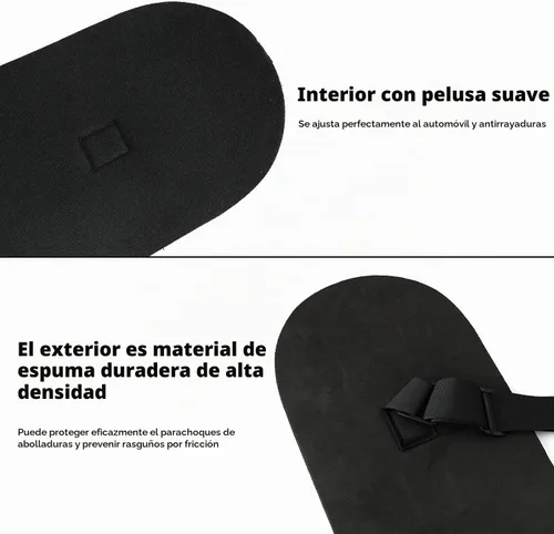 Vista 3 de Protector de parachoques universal para automóvil, protector de parachoques trasero solo para automóviles, protector de parachoques trasero negro 72