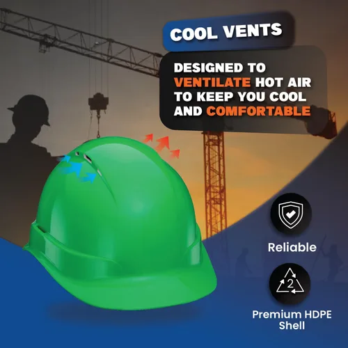 Vista 6 de Casco de seguridad con diseño de fibra de carbono y ala completa Pyramex, ajustable, tienda Acerpal