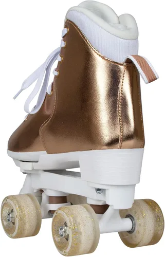 Vista 3 de Circle Society Adjustable Kids Roller Skates, Sizes 12-3 & 3-7 US, Indoor & Outdoor Roller Skates, Comfortable Lace-Up Design for Beginners, Fun