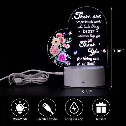 Vista 6 de Regalo de agradecimiento para mujeres, regalos inspiradores para compañeros de trabajo, profesores, enfermeras y amigos, recuerdo de despedida