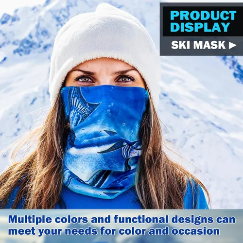 Vista 5 de Bufanda transpirable para el cuello, máscara facial para hombres y mujeres, senderismo, ciclismo, deportes, pesca, protección solar UV bandana