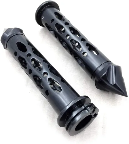 Vista 2 de SMT-CNC 7/8 '' extremos de barra de púas Empuñaduras compatibles con Suzuki GSXR Hayabusa Yamaha FZR YZF 600 R1 R6 motocicleta [B012HTOFI4]