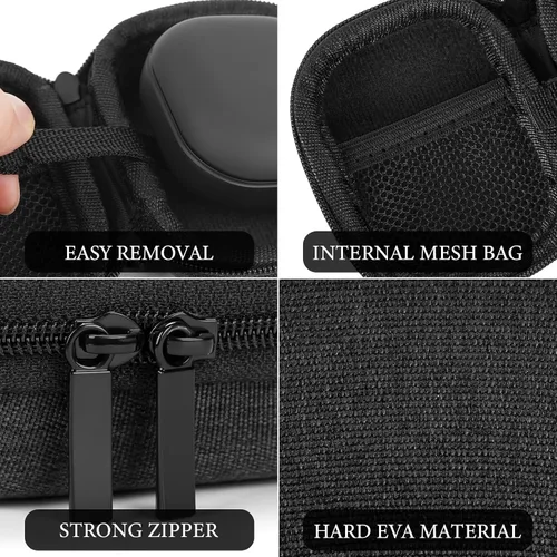 Vista 2 de Geekria Shield - Funda para auriculares compatible con Samsung Galaxy Buds3 FE/Pro, Galaxy Buds 2, bolsa de transporte de viaje de repuesto