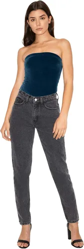 Vista 3 de American Apparel Body sin tirantes de terciopelo elástico para mujer