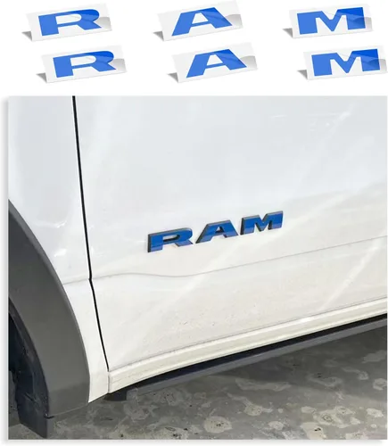 Vista 26 de Reflective Concepts 2019-2026 Adhesivos de calcomanías para emblemas de puerta RAM - (Color: Bandera Americana)