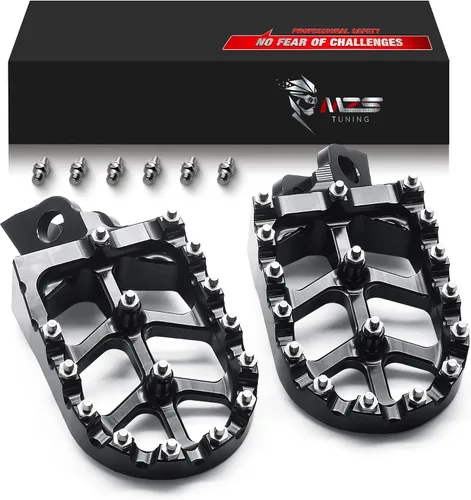 Vista 21 de MZS Estriberas eléctricas para motocross compatibles con X3 XXX MX3 MX4 MX5, estriberas Ebike MX más anchas reposapiés resto pedal CNC aluminio negro