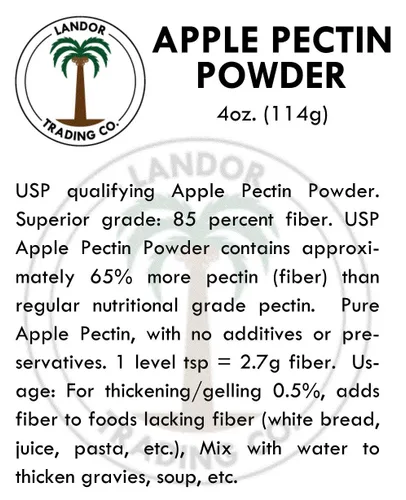 Vista 3 de Pectina de manzana 4 onzas (calificado por USP) (4.02 oz)