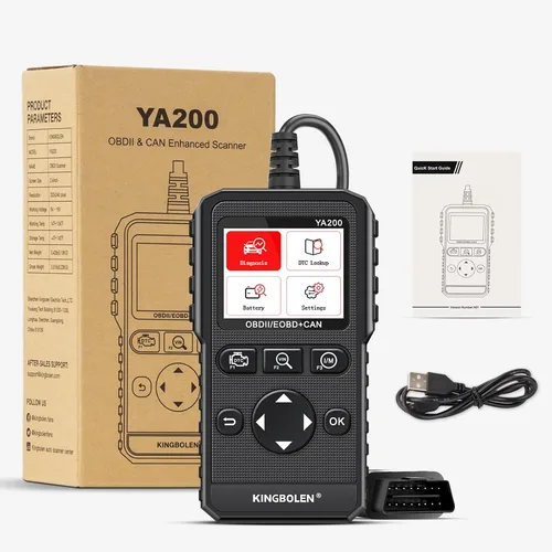 Vista 9 de KINGBOLEN YA200 - Escáner OBD2, Lector de Código OBD2 para Auto, Luz de Comprobación del Motor, Escáner de Auto OBDII con Funciones Completas