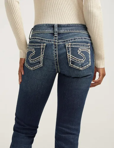 Vista 5 de Silver Jeans Co. Jeans Suki de tiro medio con corte de bota para mujer