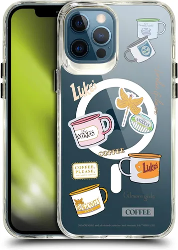 Vista 270 de Head Case Designs Gilmore - Funda negra a prueba de golpes con diseño de dibujos animados para niñas con licencia