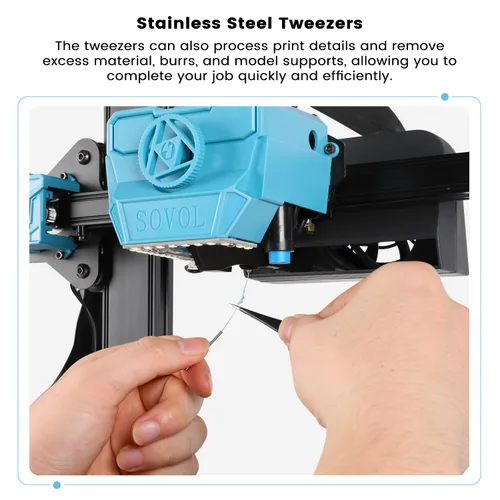 Vista 6 de Kit de herramientas de impresora 3D Sovol, 13 piezas de accesorios para impresora 3D con herramienta de limpieza de boquilla extrusora de tamaño L