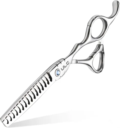 Vista 11 de ULG Tijeras profesionales de adelgazamiento con peine – 6.5 pulgadas de acero inoxidable japonés texturizante y tijeras de corte de pelo para salón