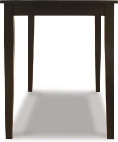 Vista 7 de Signature Design by Ashley Kimonte - Mesa rectangular de comedor, color negro