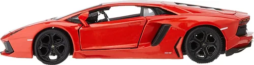 Vista 3 de Vehículo Maisto Lamborghini Aventador, LP 700, 4 Diecast, Anaranjado metálico