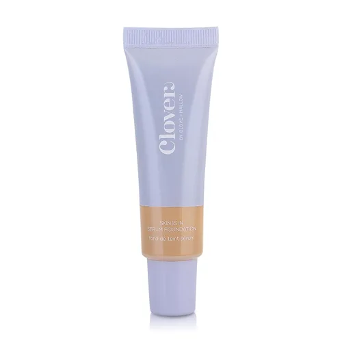 Vista 20 de Clover Skin Is In Serum Foundation Suero facial hidratante, base ligera, libre de crueldad animal y vegano, con escualano y cera de semillas de 10