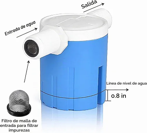 Vista 2 de Válvula automática de control de nivel de agua, tipo interior, válvula de flotador para tanque de agua, energía solar, maceta automática, acuario, 2