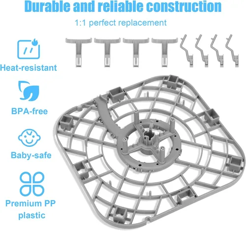 Vista 4 de Gosknor Replacement Bottom Tray for Momcozy Bottle Washer with 8 Brackets