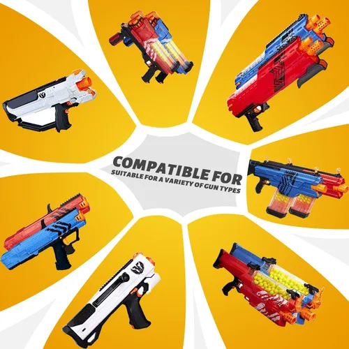 Vista 5 de EKIND - Bolas de munición de repuesto a granel de 50 rondas compatibles con Nerf Rival Blaster Series