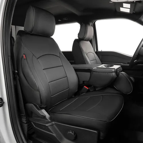 Vista 15 de EKR Fundas de asiento F150 personalizadas para Ford F-150 STX 2024-2026 y F150 XL/XLT 2021-2026 y Lariat 2021-2022 juego completo