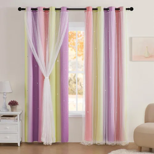 Vista 51 de XiDi - Cortinas para decoración de dormitorio Beige34/54/1
