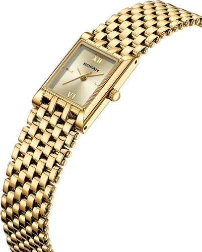 Vista 2 de BOFAN Gold Watches for Women Luxury Ladies Quartz Wrist Watches with Stainless Steel Bracelet,Waterproof.Womens Casual Fashion Small Gold