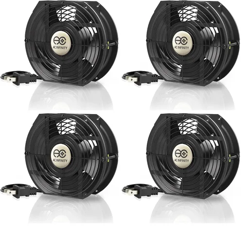 Vista 26 de AC Infinity AXIAL 8025, ventilador para magdalenas, 120 V CA 3.150 in x 0.984 in de alta velocidad, certificado UL para proyectos de escape