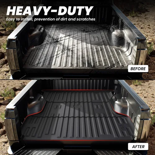 Vista 4 de LASFIT Tapete para caja de camioneta para Ford F250 F350 F450 2009-2016 de 6.75 pies Super Duty 81.9 pulgadas
