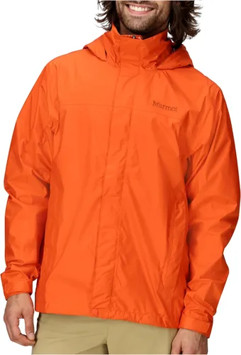Vista 25 de MARMOT Chaqueta impermeable Precip Eco para hombre, 100% reciclada, transpirable, ligera, plegable Azul ártico