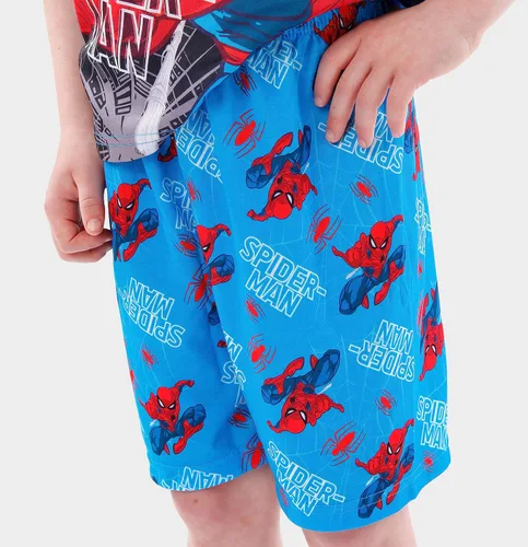 Vista 3 de Marvel Pijama de Spiderman para niños Pijama corto para niños de Spider-Man Producto oficial de Spiderman