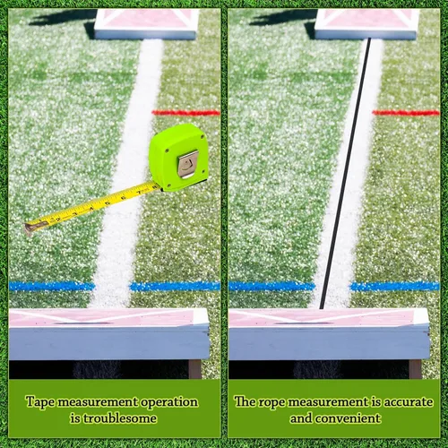 Vista 6 de Sotiff 2 juegos de tableros de cornhole de 27 pies, herramienta de configuración de distancia, dispositivo de medición de juego de cornhole