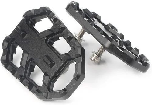 Vista 2 de Zhisheng - Estriberas anchas para motocicleta, reposapiés, pedal negro para Kawasaki para Versys-X300 17-18, para Versys 650 para Versys 1000 15-19