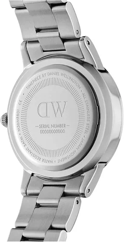 Vista 6 de Daniel Wellington Iconic Link Reloj pulsera de eslabones de oro rosa o plata