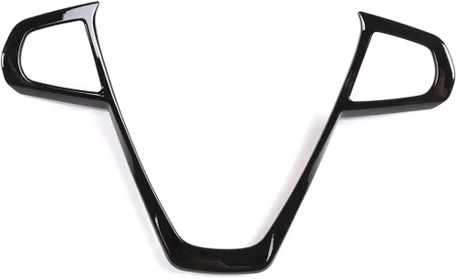 Vista 7 de Cubierta del marco del volante de automóvil ABS para BMW Serie 3 Serie 5 Serie 7 Serie 6 GT X3 X5 X7 G01 G05 G07 G20 G30 G11 Luxury 2019-2020 Negro