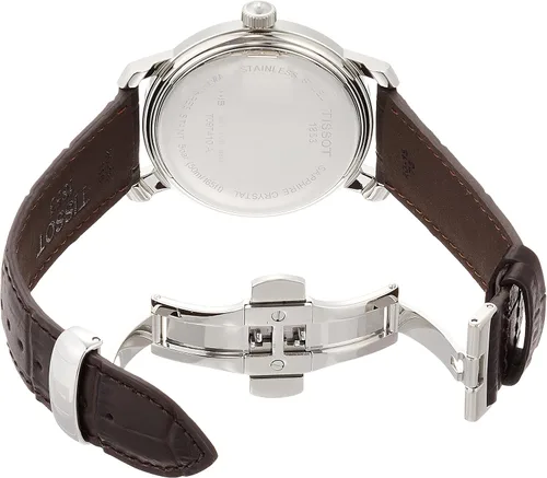 Vista 3 de Reloj Tissot T0974101603800 Bridgeport para hombre - esfera plateada