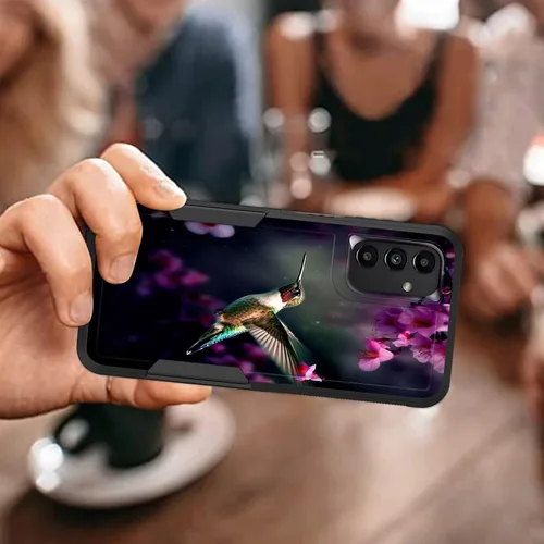 Vista 618 de Funda para Galaxy A14 5G, resistente de doble capa híbrida de policarbonato duro, goma suave, a prueba de golpes, funda protectora resistente