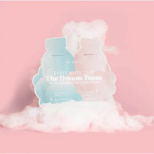 Vista 6 de ESW Beauty The Dream Team Face Mask Duo - Juego de cuidado de la piel hidratante y reparador de la humedad - Incluye The Pink Dream & Blue Dream